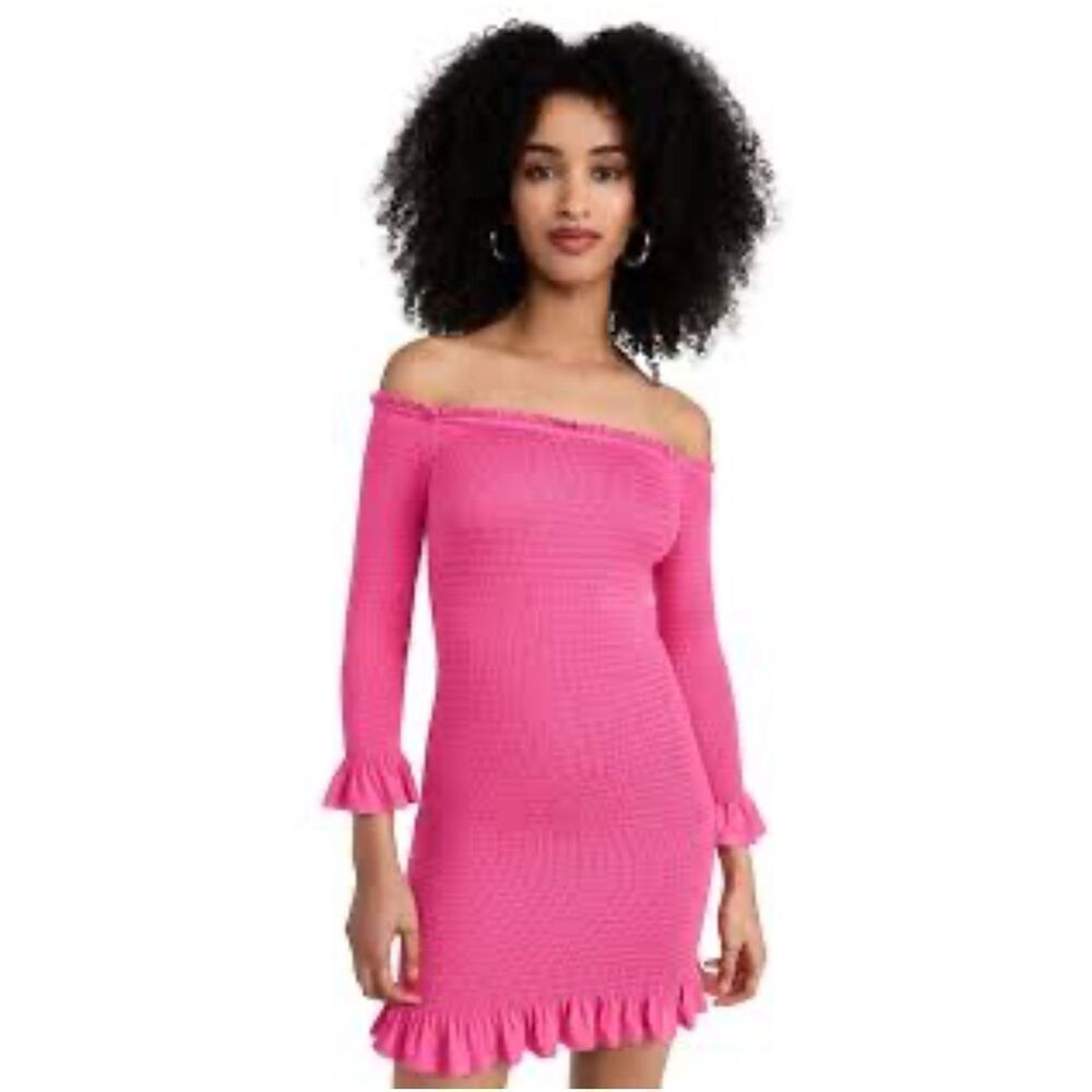 Caroline Constas Tilly Dress in Fushia NWT Size XS